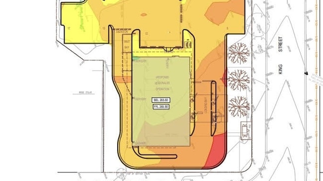 Plans for the proposed McDonald's on 17-21 Cobbora St.