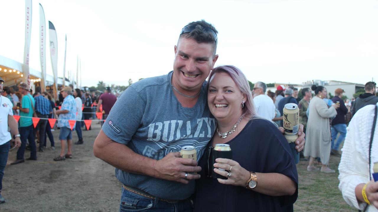 SOUNDS OF ROCK: Glenn and Raelene Whalley enjoying an evening of rock music.