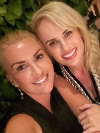 Rebel Wilson says her relationship with Ramona Agruma was thanks to her first onscreen kiss with a woman. Picture: Instagram/rebelwilson