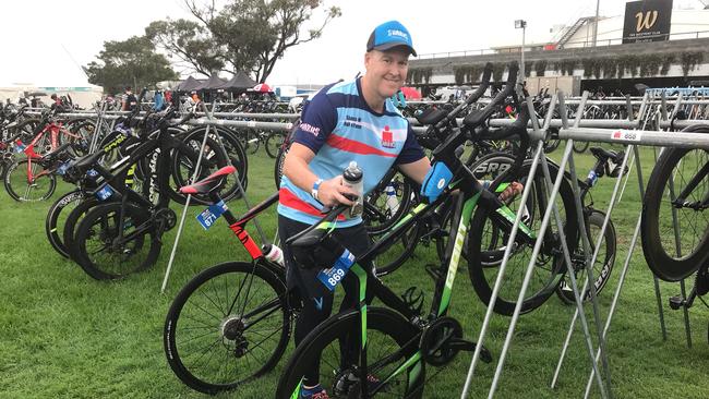 John Watt is one of the 33 athletes from Sharks triathlon club competing tomorrow (May 5). 