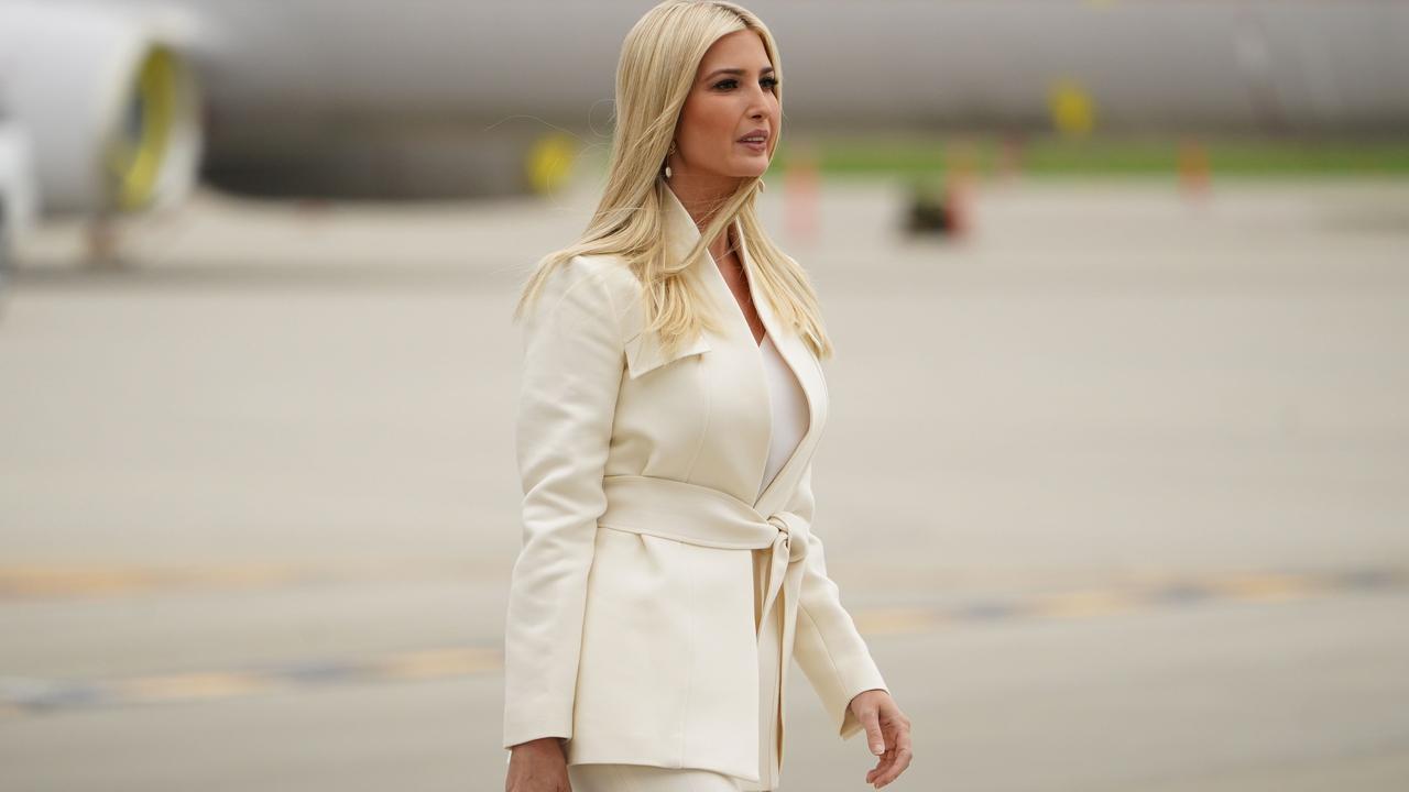 Adviser to the President, Ivanka Trump arrives off Air Force One in Ohio on September 29. Picture: Mandel Ngan/AFP