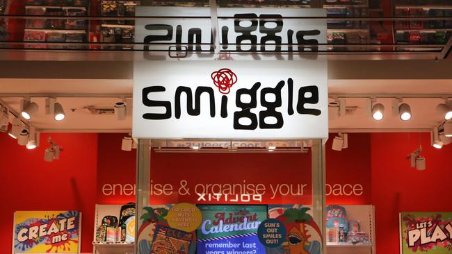 Sales for Smiggle hit a record $179 million for the half, but were only up 4.6 per cent compared with double-digit sales growth in the past. Picture:  AAP.