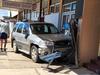 Car mounts footpath, ploughs into wall on Warwick street