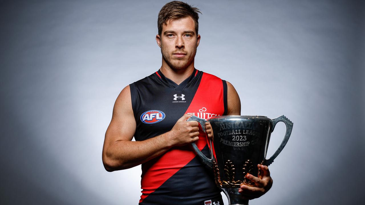 Zach Merrett is ready to lead the Bombers. Picture: Michael Willson/AFL Photos