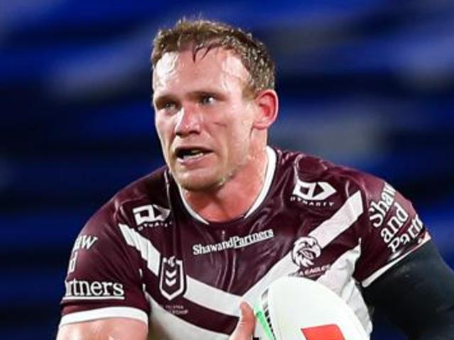 Manly's Matt Lodge is off contract at the end of this season. NRL Imagery