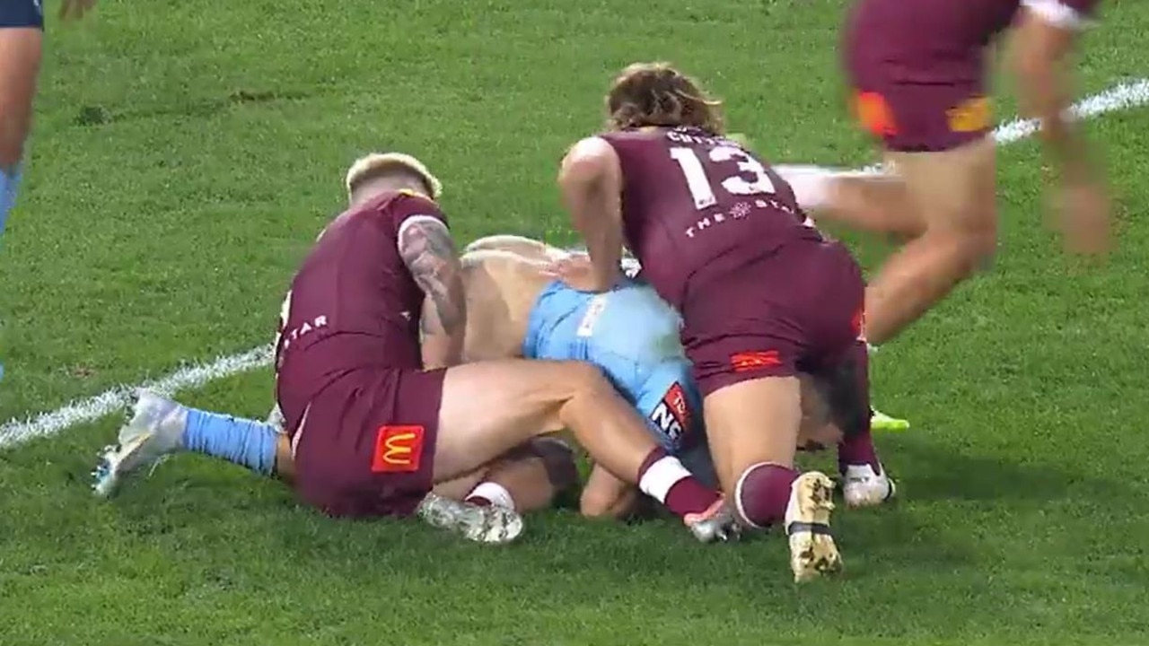 NSW was manhandled in the ruck.