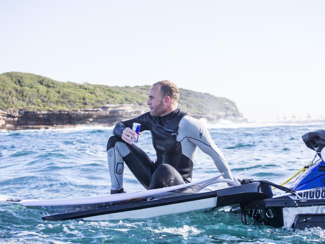 Mark Mathews relaxes at Botany Bay, Australia in 2015. Picture: Rodd Owen, Red Bull.