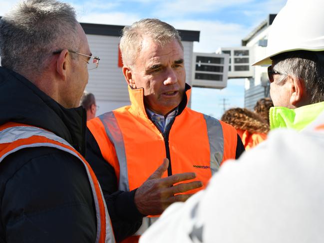 Former Snowy Hydro CEO Paul Broad at the site. Picture: supplied