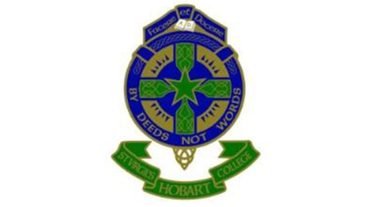 St Virgil's College crest and motto.