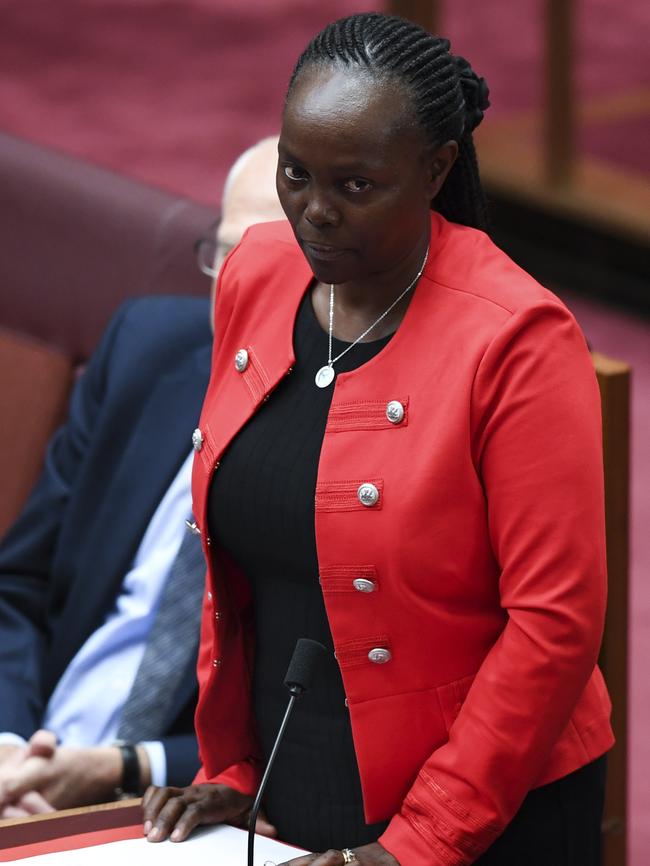 Senator Lucy Gichuhi this morning. Photo: AAP