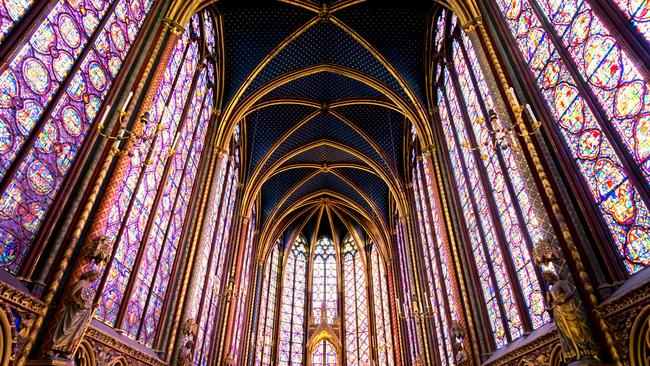 Sainte-Chapelle in Paris, France.