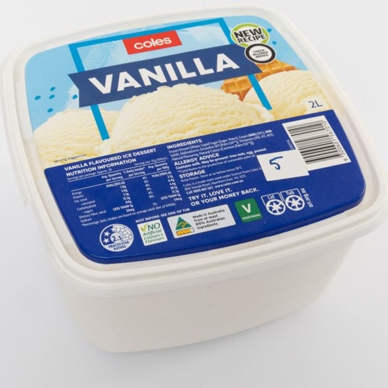 The recipe for this Coles product actually changed about five years ago, news.com.au understands. Picture: Choice