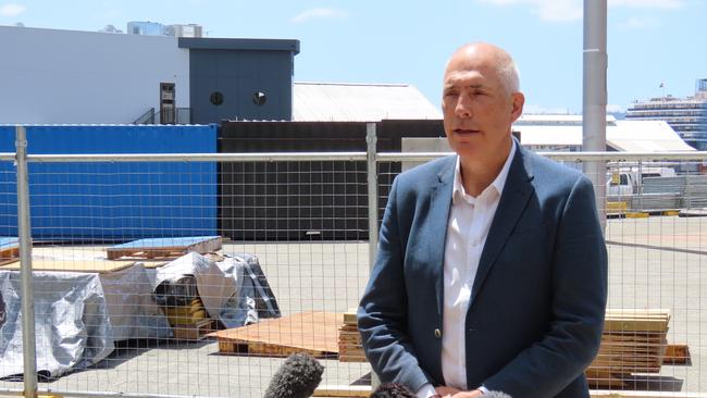 Minister for Parks and Environment Nick Duigan speaks to the media in Hobart on Thursday, December 19, 2024.