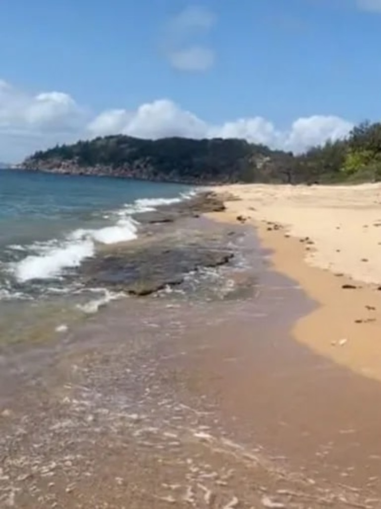 The huge object washed up on the crystal clear waters of Magnetic Island in Queensland