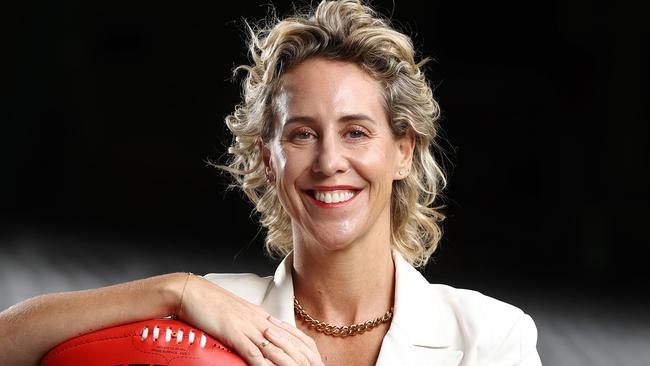 WARNING WARNING DO NOT RUN EMBARGOED MARCH 11 2023 WARNING WARNING   MELBOURNE . 02/03/2023.  AFL .  The women who run the menÃs game Kylie Rogers, Executive General Manager Customer and Commercial at Marvel Stadium . Pic: Michael Klein