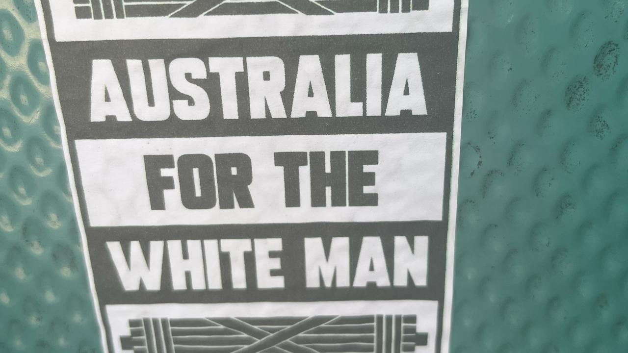 Police investigate fascist posters in Darwin