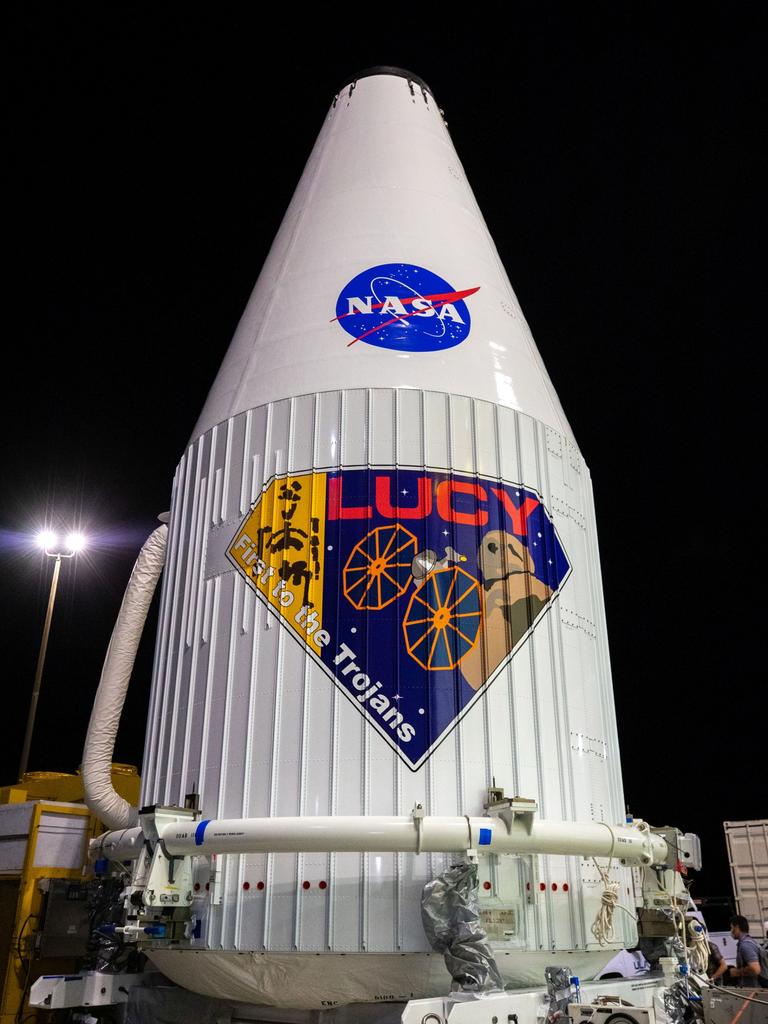 The Lucy spacecraft before it launched from Earth. Picture: NASA