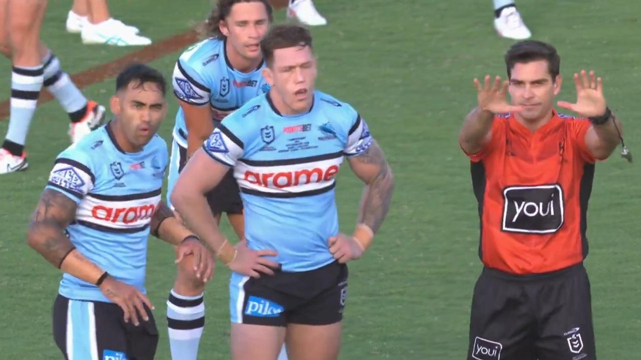 Nikora given his marching orders. Photo: Fox Sports