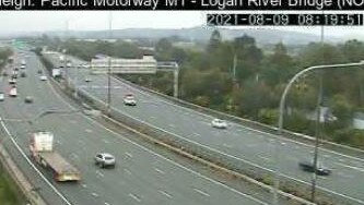 Possible future checkpoint for Covid - the M1 at the Logan River bridge.