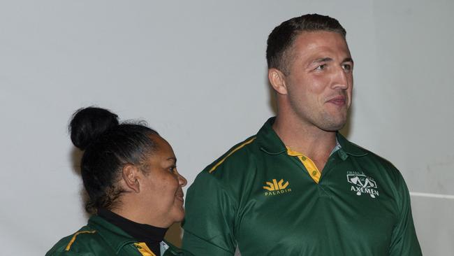 Burgess and Donovan prepare for the northern NSW’s club’s long-awaited return. Picture: Media Mode/Brendan Beirne