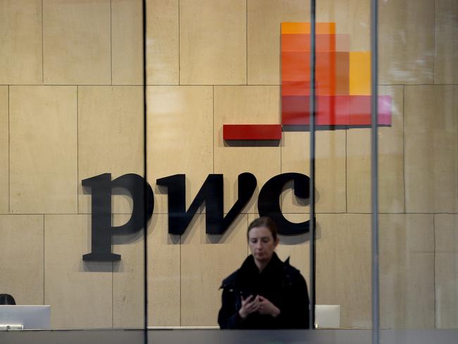 MELBOURNE, AUSTRALIA - NewsWire Photos MAY 29 2023: Generic images of PWC Melbourne corporate office lobby at 2 Riverside Quay, Southbank. Picture: NCA NewsWire / Andrew Henshaw