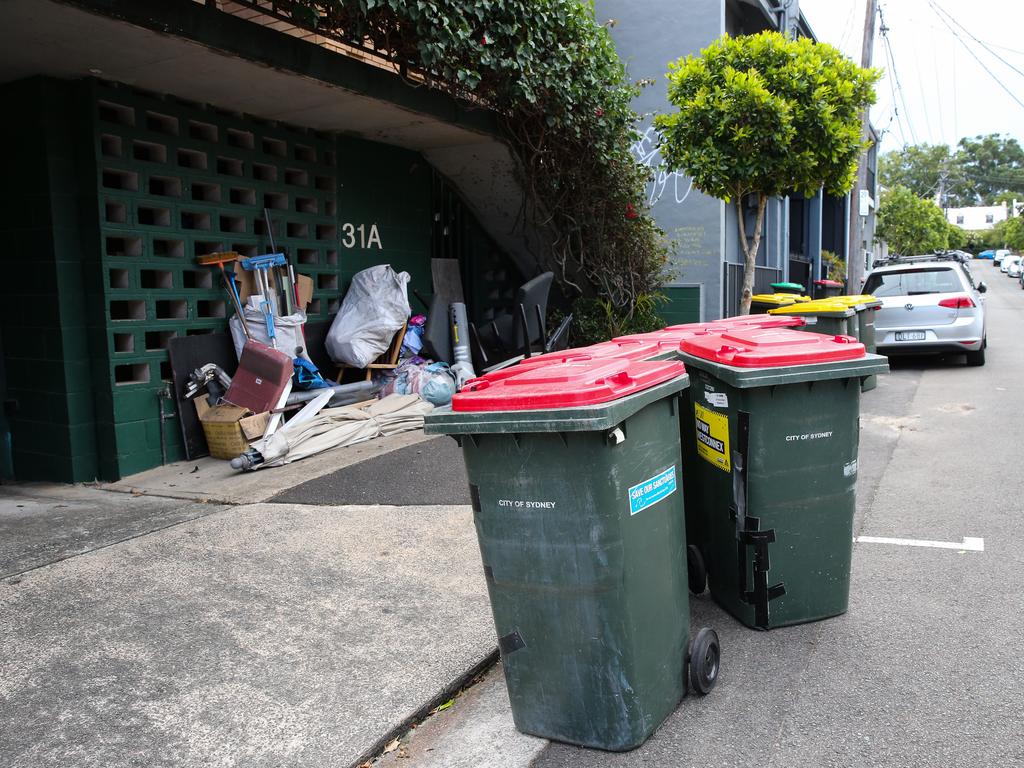 Debate swirled over when it was okay to place your rubbish in others’ bins. Picture: NCA Newswire/Gaye Gerard