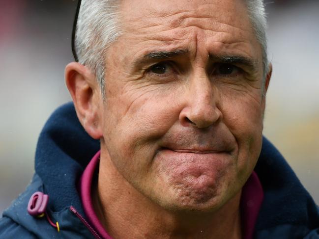 Lions coach Chris Fagan is seen during the Round 4 AFL match between the Brisbane Lions and the Adelaide Crows at The Gabba in Brisbane, Sunday, June 28, 2020 (AAP Image/Darren England) NO ARCHIVING, EDITORIAL USE ONLY