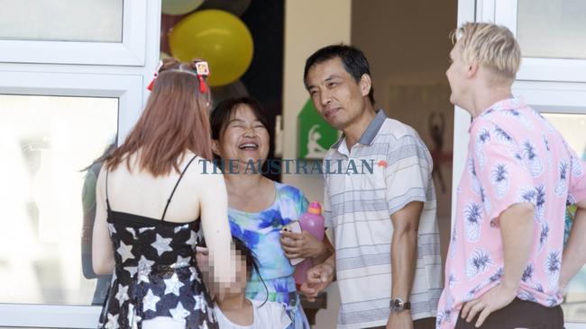 Shiyan ‘Jasmine’ Sun and Feiyu ‘Ringo’ Xie in Port Stephens. Picture: Liam Mendes