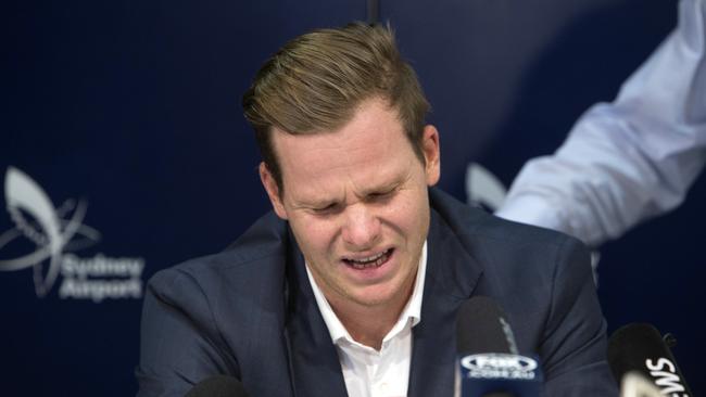 Former Australian cricket captain Steve Smith apologised for his actions in a raw, emotional press conference. (Pic: Steve Christo)