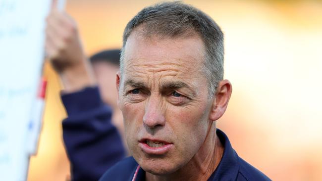 ADELAIDE, AUSTRALIA - APRIL 5: Alastair Clarkson, Senior Coach of the Kangaroos during the round four AFL match between Brisbane Lions and North Melbourne Kangaroos at Norwood Oval, on April 5, 2024, in Adelaide, Australia. (Photo by Sarah Reed/Getty Images)