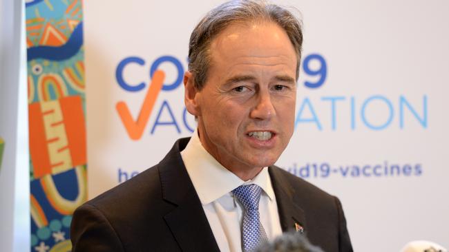 Health Minister Greg Hunt said the federal government was working with their state counterparts and the Brisbane Airport Corporation after the airport breach. Picture: NCA NewsWire / Andrew Henshaw