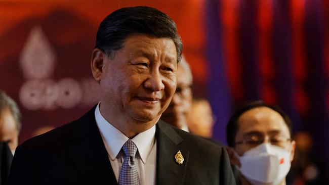 China's President Xi Jinping attends a session during the G20 Summit (Photo by WILLY KURNIAWAN / POOL / AFP)