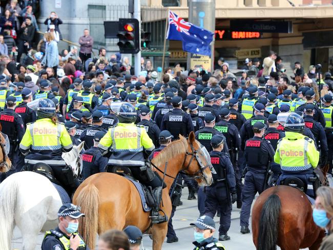 Lockdown protesters flooded the streets of Sydney at the weekend.