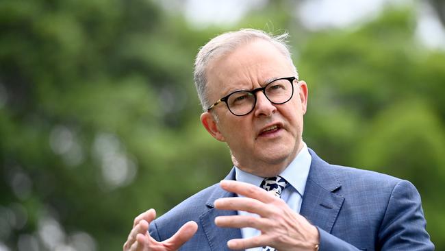 Anthony Albanese said Mr Morrison needed to stop blaming individual states and territories and take responsibility for his own failings. Picture: NCA NewsWire / Jeremy Piper