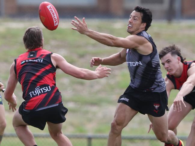 Jade Gresham at Essendon AFL training. Friday, January 24. 2025. Picture: David Crosling