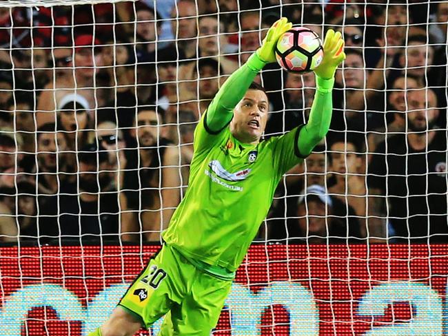 Danny Vukovic knows Victory will throw everything at Sydney FC. pic Mark Evans