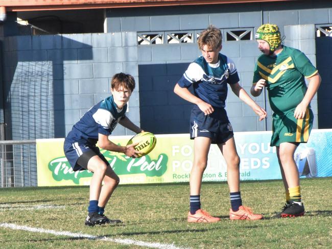 Rockhampton District Secondary Schools Rugby League grand finals, Year 7C, St Brendan’s College versus Heights College, Browne Park, September 7, 2022.
