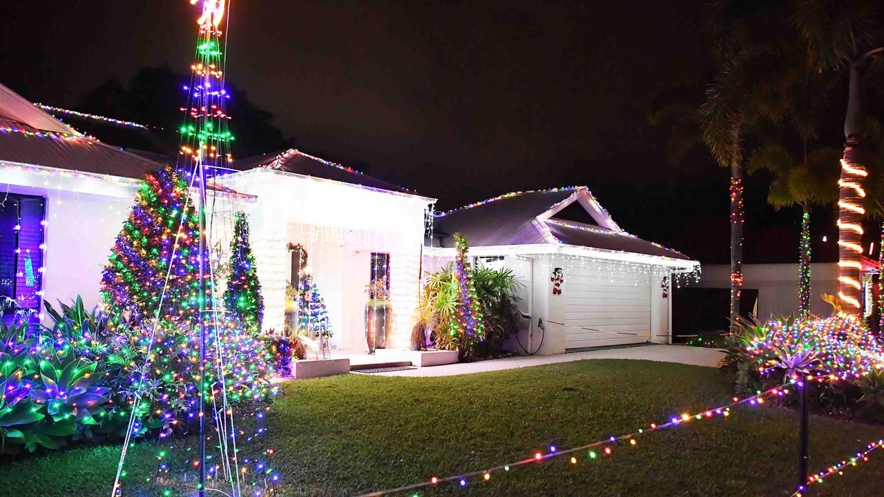 Christmas lights on Rainsford Place, Buderim. Picture: Patrick Woods.