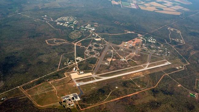 Aerial view of RAAF Base Tindal.