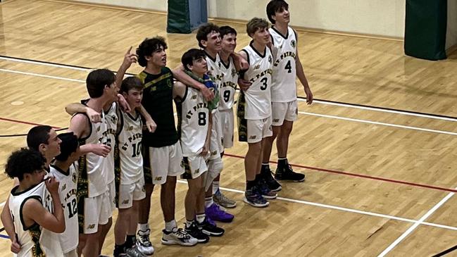 The St Patrick's College First V Basketball team.