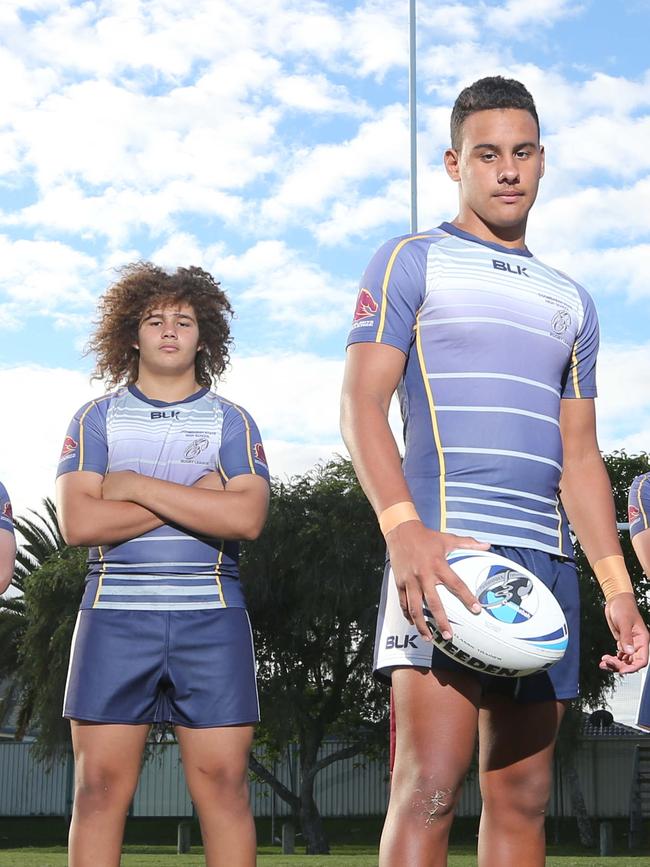 Coombabah State High’s Joseph Shannon and Timothy Sielaff-Burns. Photo by Richard Gosling.