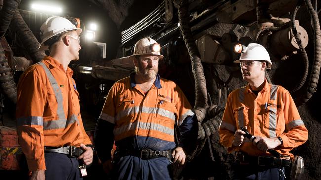 Staff at OZ Minerals' Carrapateena mine in South Australia.