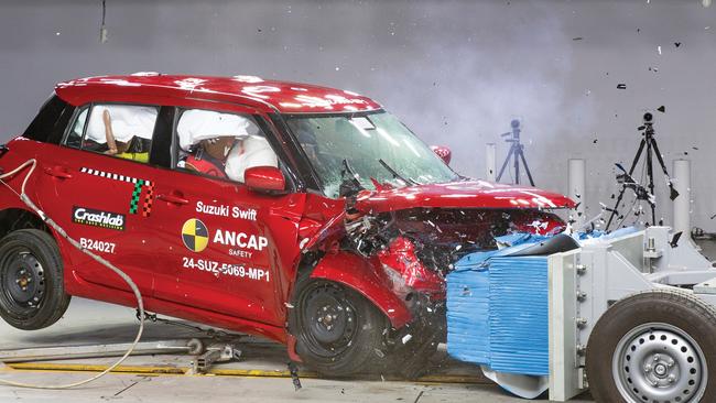 2024 Suzuki Swift ANCAP crash test. Picture: Supplied