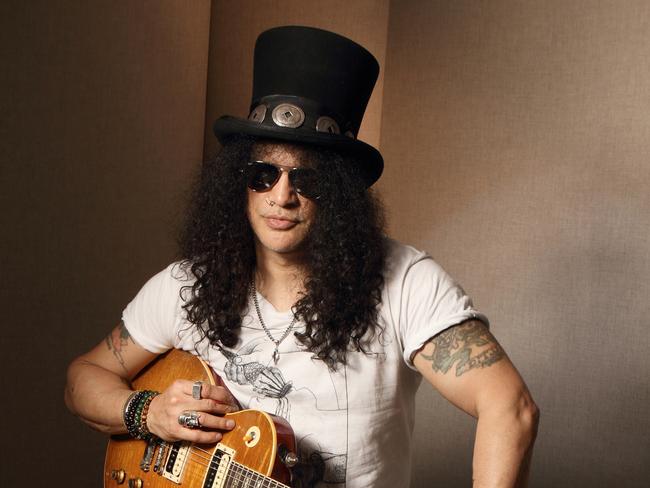 Guitar god Slash is playing arenas this month. Picture: Supplied 