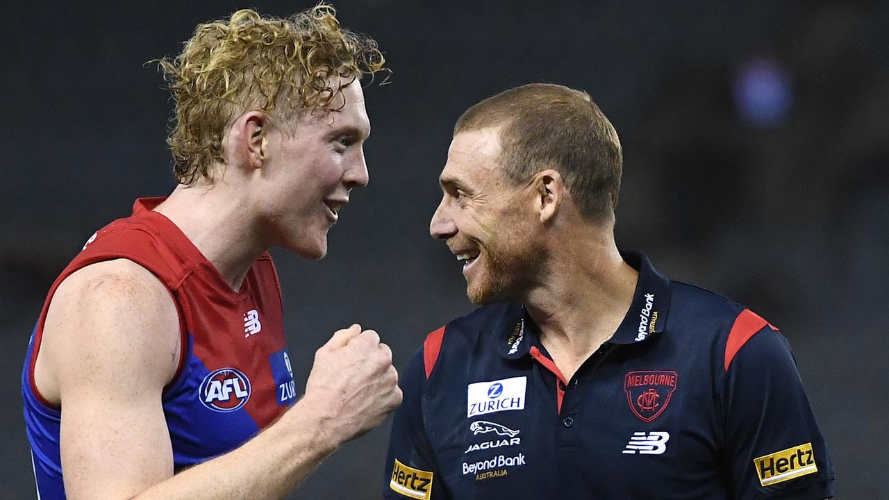 Melbourne coach Simon Goodwin will miss the club’s clash with Hawthorn.