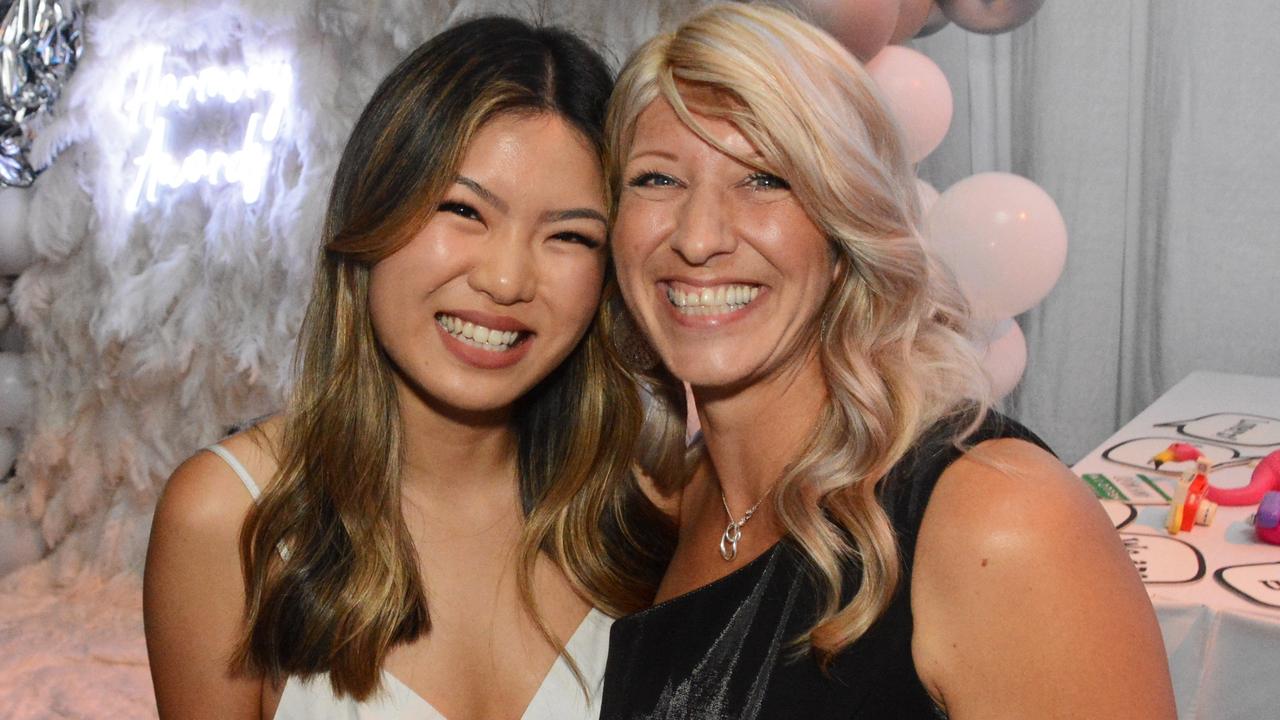 Audrey Lim and Kacie Davies at Harmony Early Learning Awards night at GCCEC, Broadbeach. Pic: Regina King