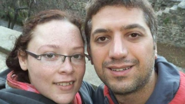 Moorooka couple Uber Eat’s drivers Omer and Sarah Mazi were killed when a car crossed on to the wrong side of the road and crashed into their car. Picture: The Courier-Mail