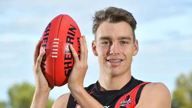 Riley Thilthorpe poses for a photograph at the Adelaide High School. Picture: AAP/ Keryn Stevens.