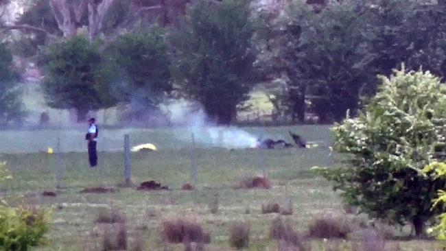 Two people have died when a light recreational aircraft crashed into a paddock. Picture: TNV