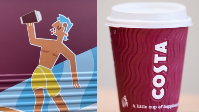 Costa Coffee faces boycott calls over transgender illustration